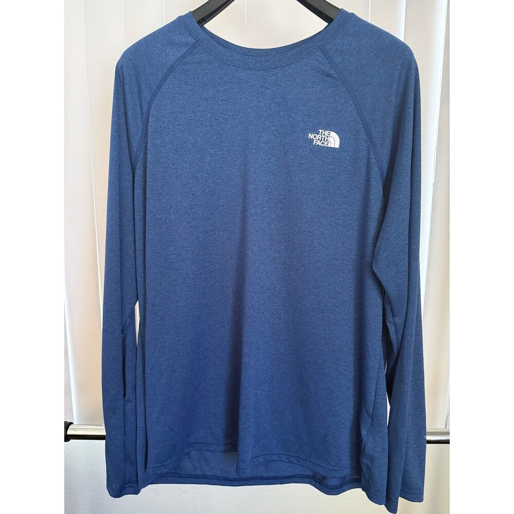 Men’s The North Face Blue FlashDry Breeze Long Sleeve Shirt Size X-large
